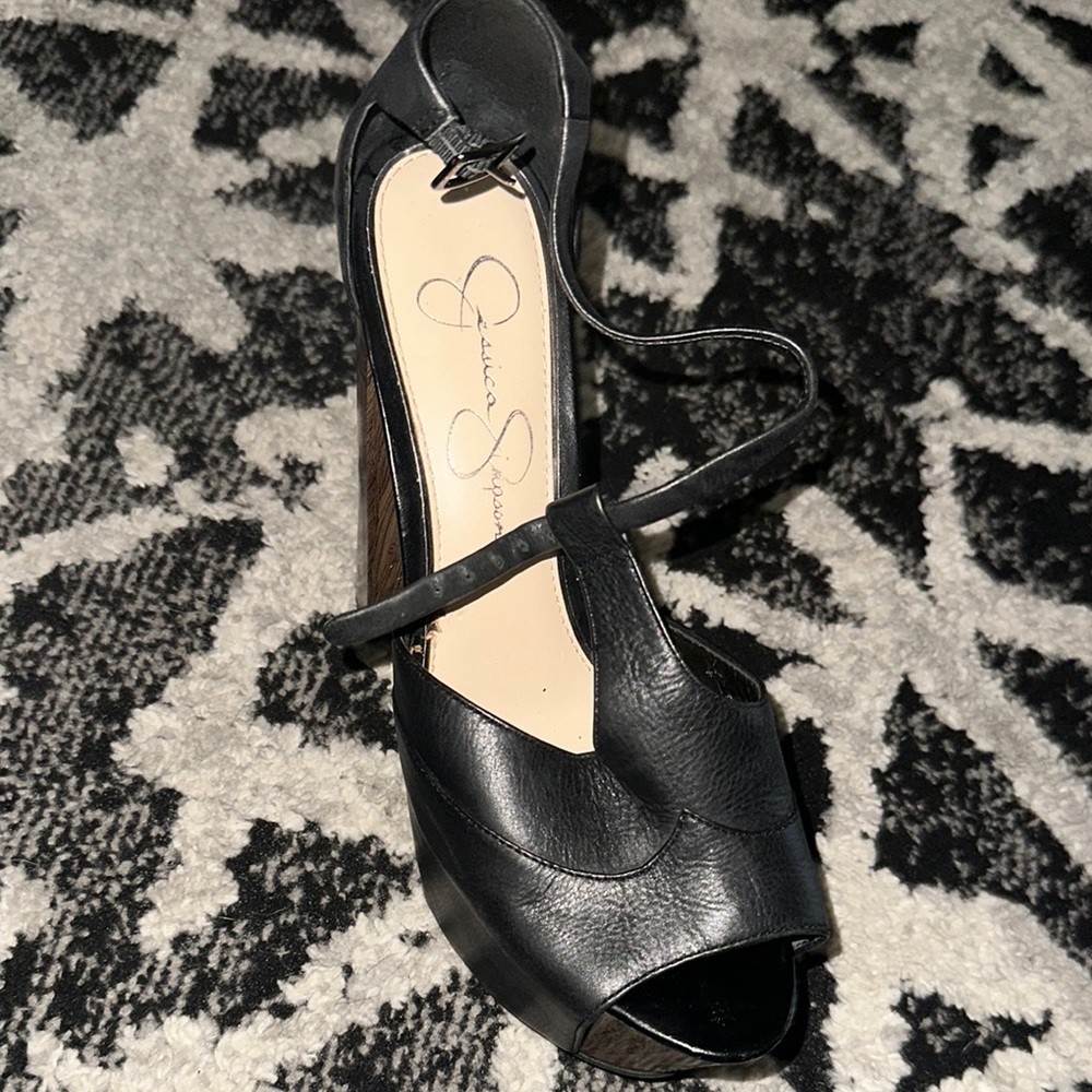 Black Platform Heels by Jessica Simpson